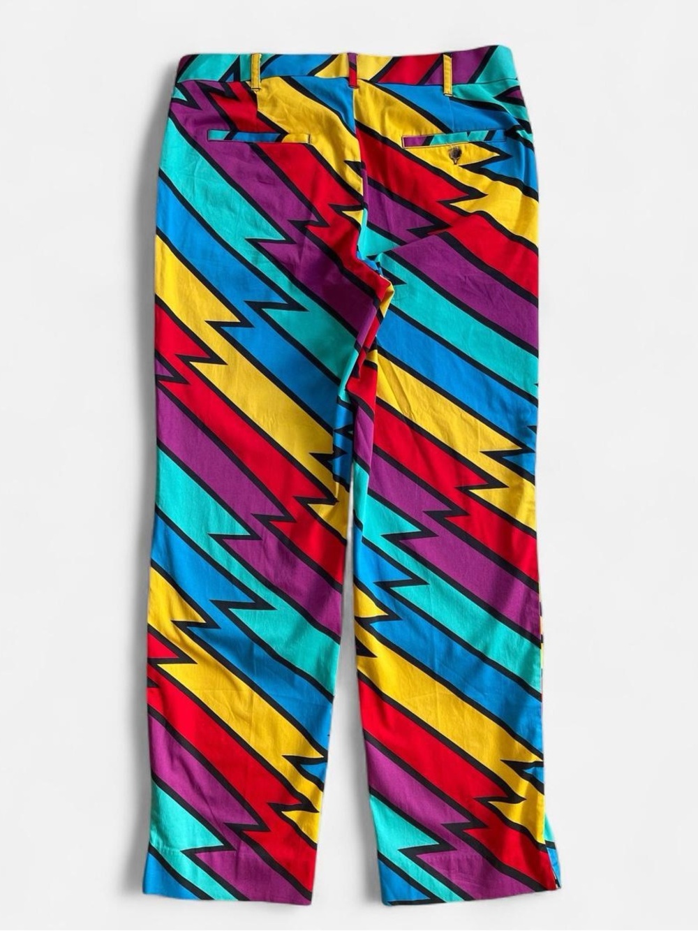 Loud Mouth Clothing Golf Rainbow Multicolored Captain Thunderbolt Zigzag Pants - Picture 3 of 7